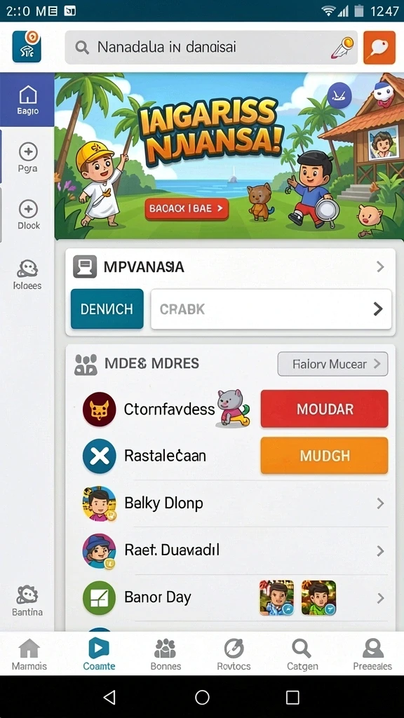 idnscore - Tampilan antarmuka pengguna yang menarik dan mudah dinavigasi.