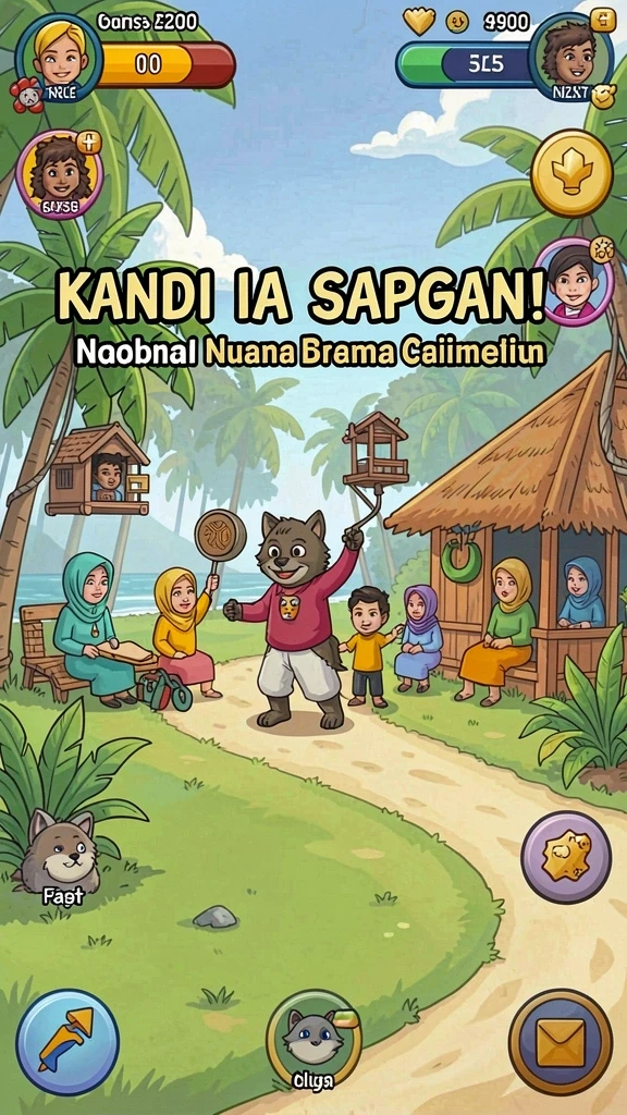 rajawali55 - Screenshot menunjukkan mode multiplayer yang seru.