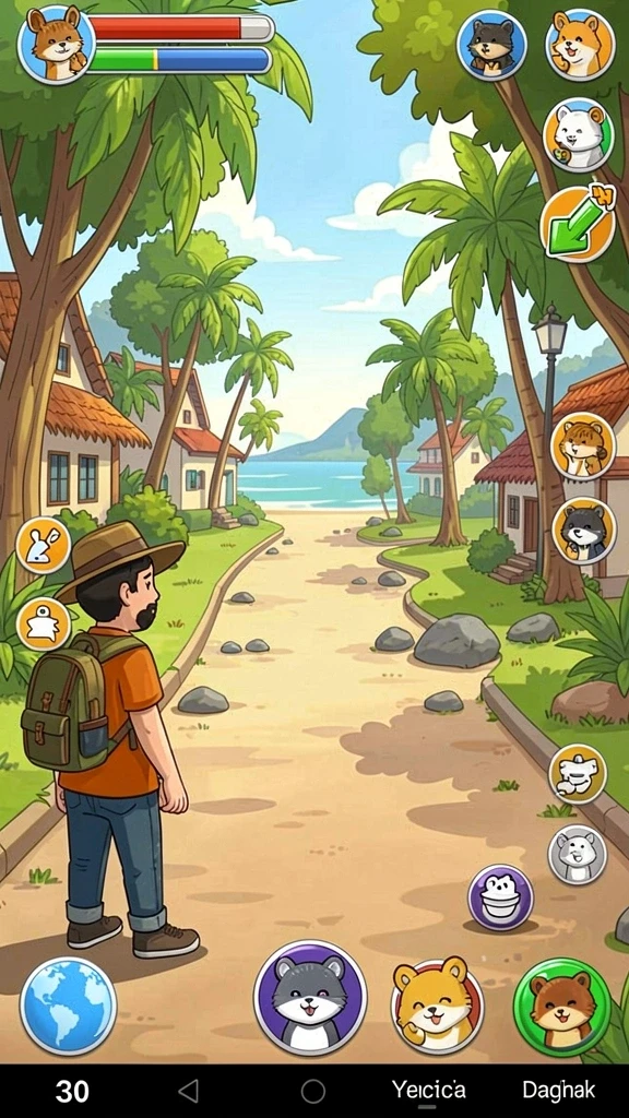 tempur99 - Tangkapan layar karakter utama dengan efek grafis mengesankan.